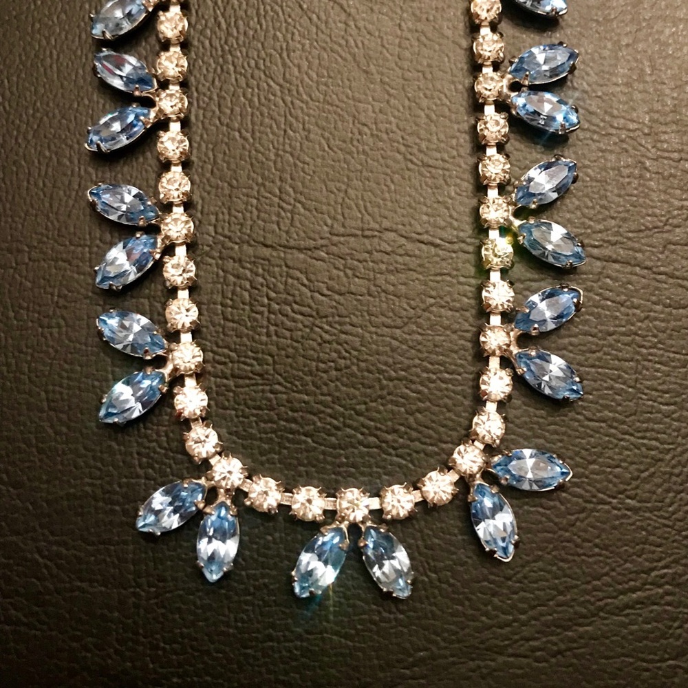Vintage Signed Rhinestone Necklace